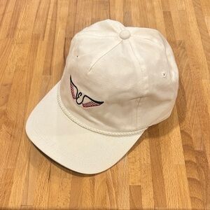 Edel Golf Embroidered White Cap with Wing Design